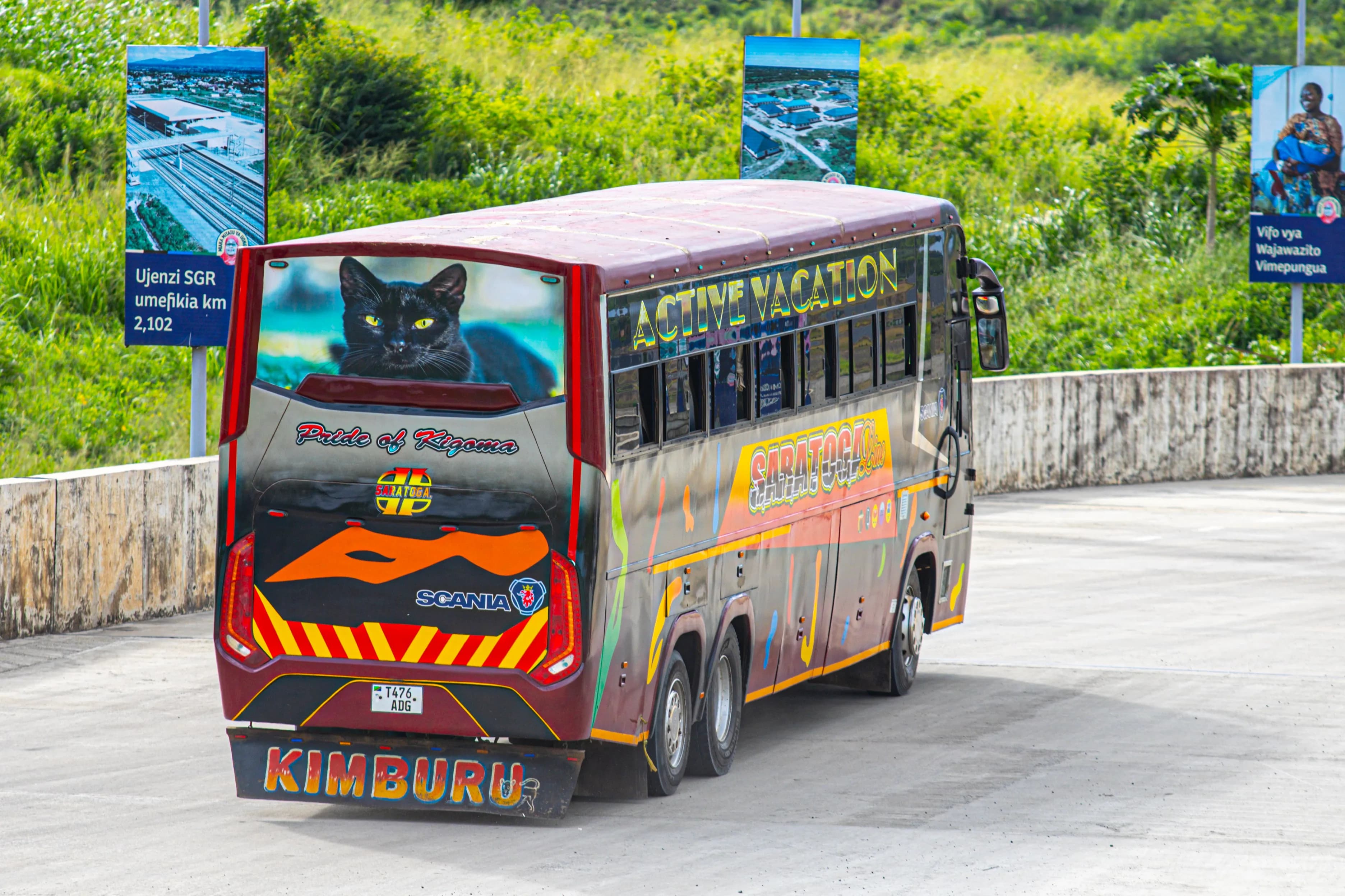 Magari ya mabasi ya bluu ya Saratoga